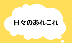 日々のあれこれ